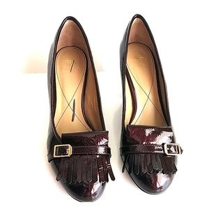 Isola Tara Kilted Block Heel Pump 3" Size 9